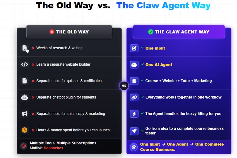 CourseClawAI pricing and OTO breakdown